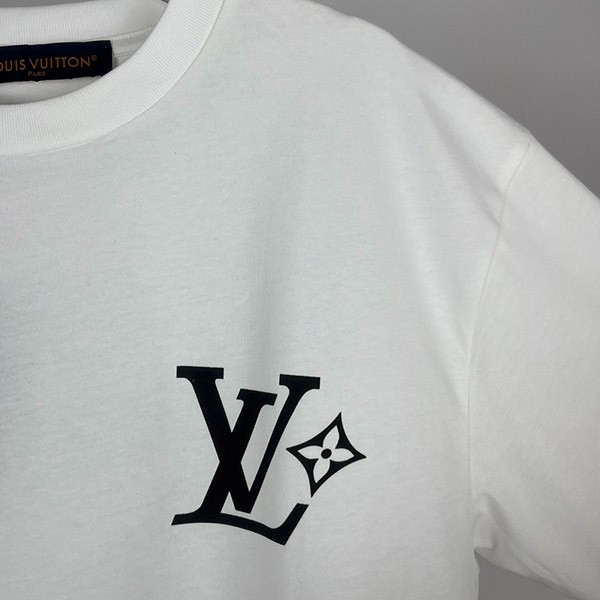 ルイヴィトン コピー プリントショートスリーブコットンTシャツ vuz58588
